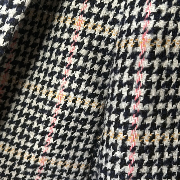 Women Sz S/P wool blend houndstooth print business casual attractive blazer coat - Picture 12 of 15
